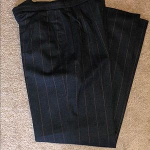 Charcoal Grey Wool Classic  Trousers